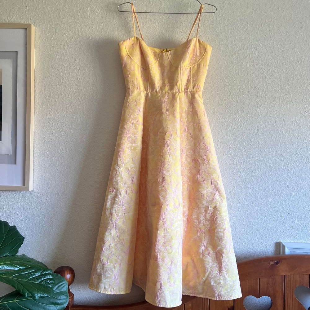 Lovely yellow&pink Lulu's dress - med